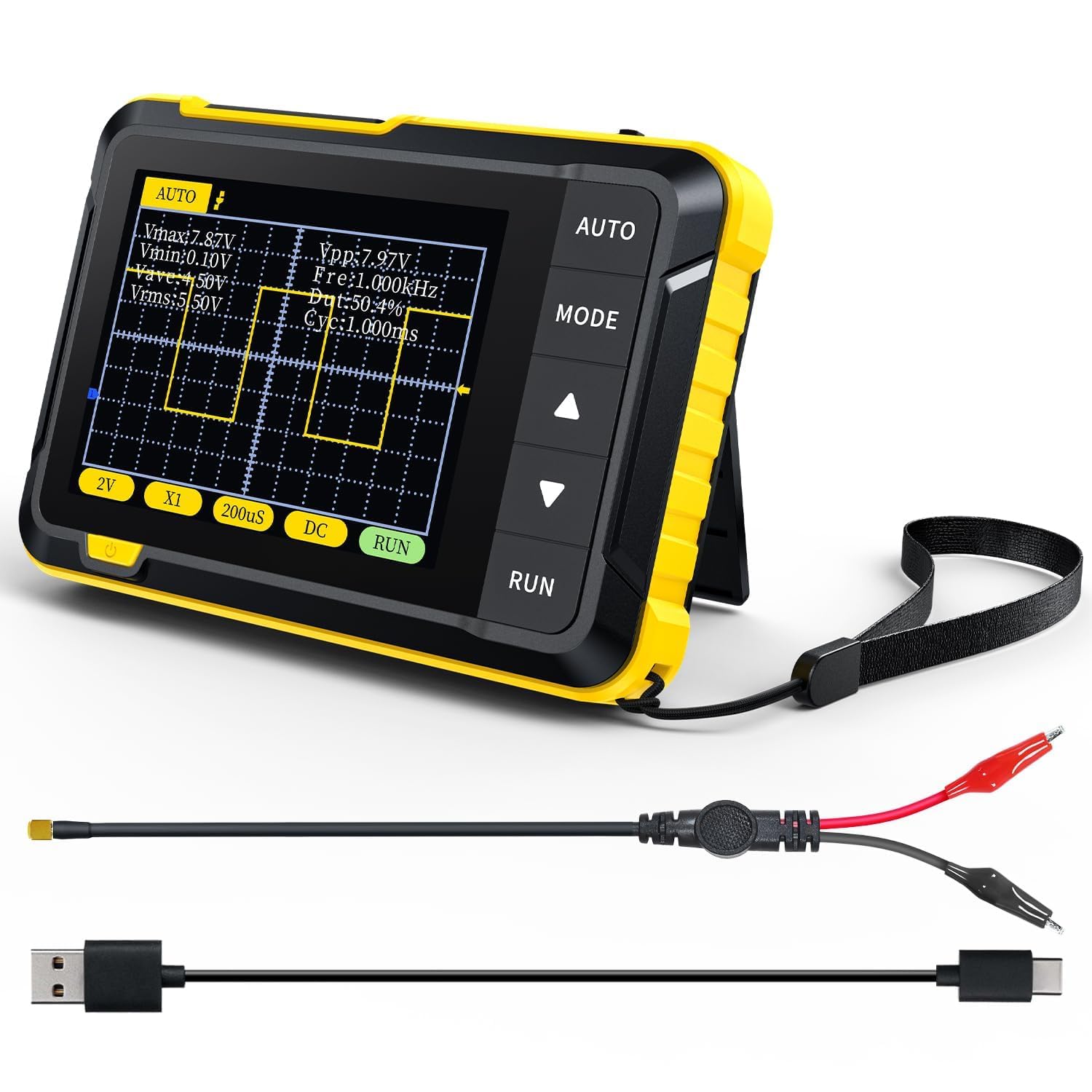 DSO152 Oscilloscope TFT Handheld Digital Oscilloscope Kit Portable Automotive High Sampling 200KHz Trigger Function - 2.8 Oscilloscope, 2.5MS/s Rate,
DSO152 Oscilloscope TFT Handheld Digital Oscilloscope Kit Portable Automotive High Sampling 200KHz Trigger Function - 2.8 Oscilloscope, 2.5MS/s Rate,
