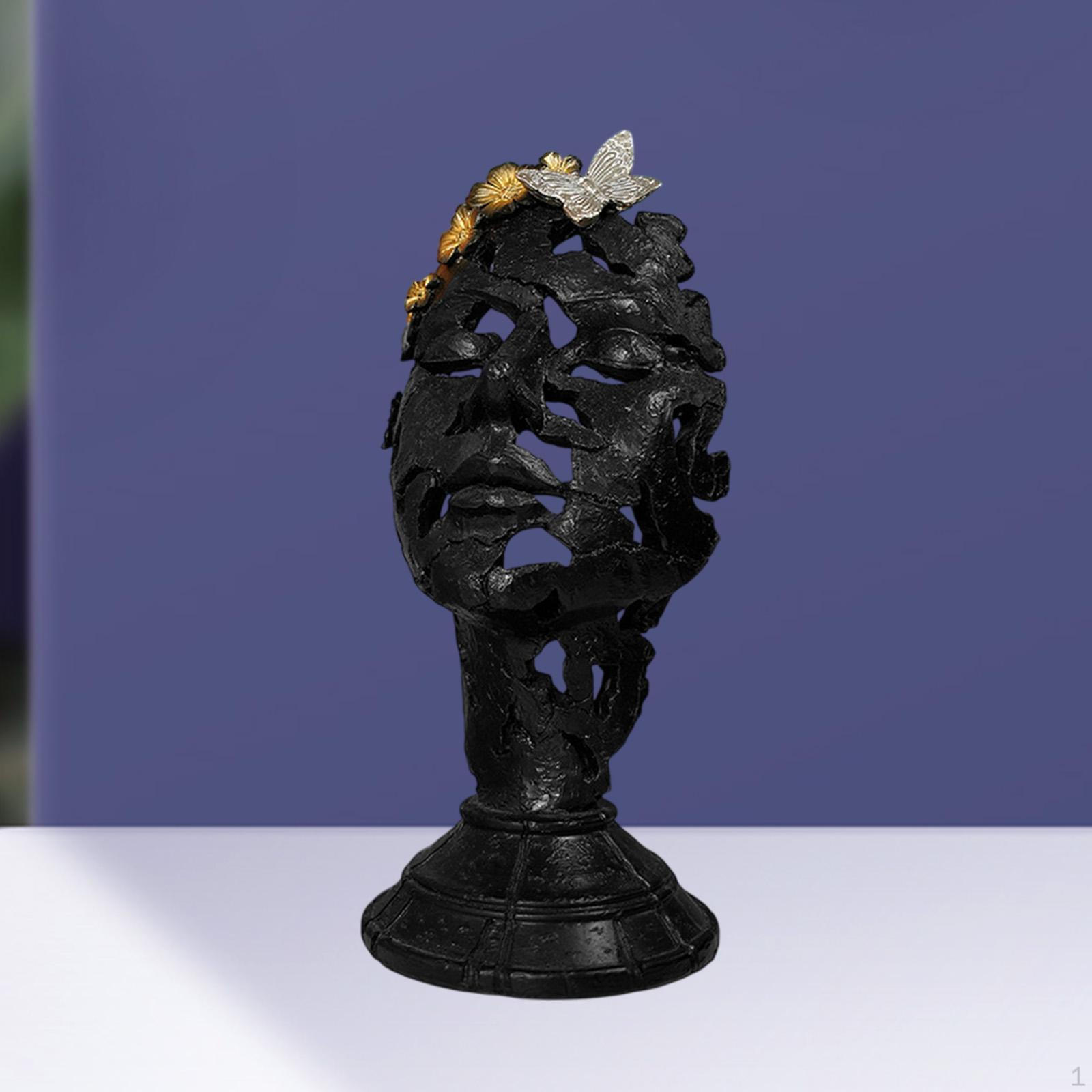 Абстрактная скульптура лица, декоративная статуэтка мыслителя, предмет для офиса чёрный
Абстрактная скульптура лица, декоративная статуэтка мыслителя, предмет для офиса чёрный