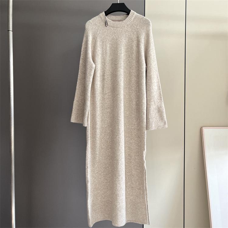 0262 Yuan Dan: Women s Autumn/Winter Knit Dress - Round Neck, Large Cuffs, Side Slit, Long Sleeves, Mid-Length 2XS - 105-130 lbs світлого кольору хакі
0262 Yuan Dan: Women s Autumn/Winter Knit Dress - Round Neck, Large Cuffs, Side Slit, Long Sleeves, Mid-Length 2XS - 105-130 lbs світлого кольору хакі