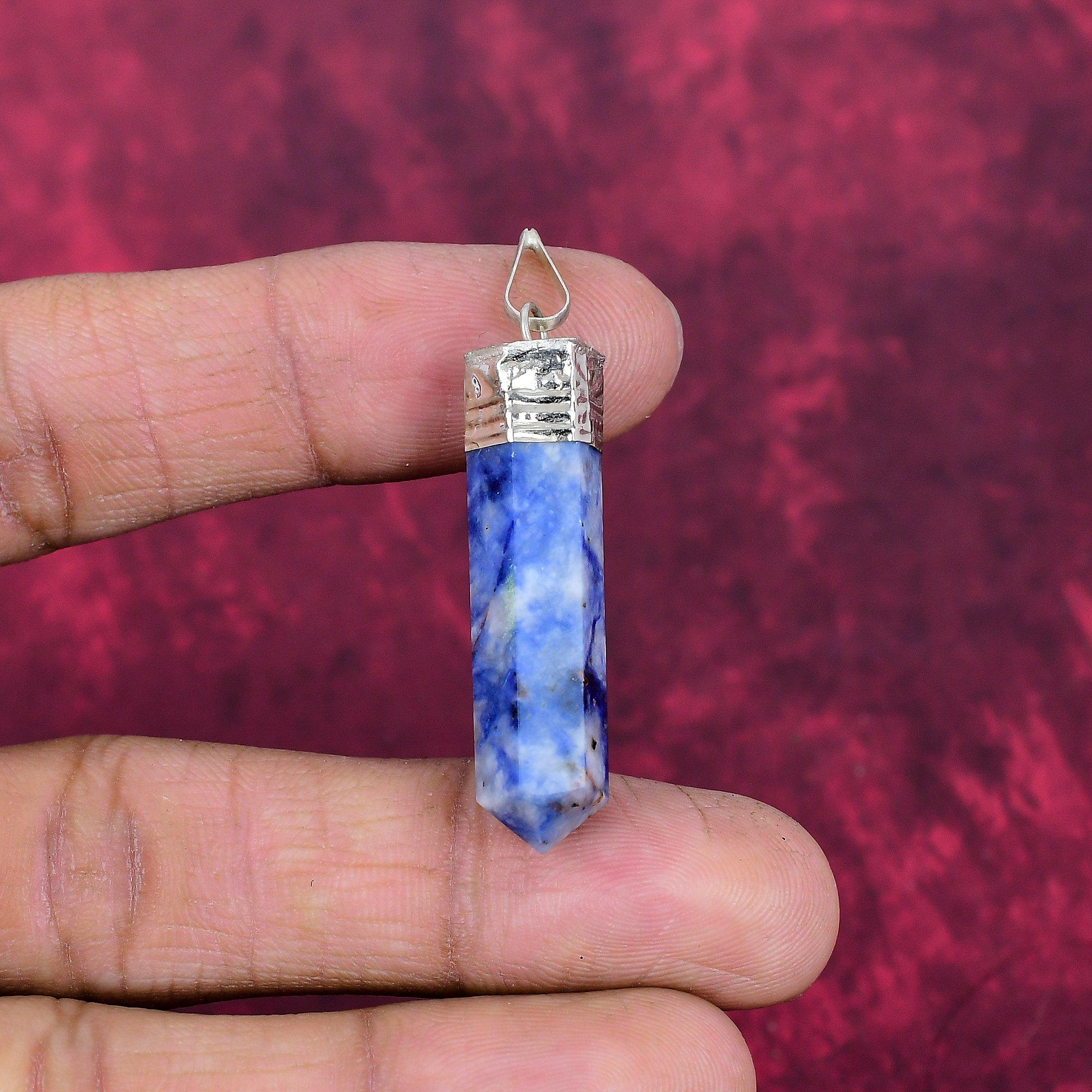 Подвеска из драгоценного камня содалит ручной работы, 925 пробы, серебряная подвеска, антикварная бижутерия, подвеска для подарка на помолвку 2.04 Inches
Подвеска из драгоценного камня содалит ручной работы, 925 пробы, серебряная подвеска, антикварная бижутерия, подвеска для подарка на помолвку 2.04 Inches