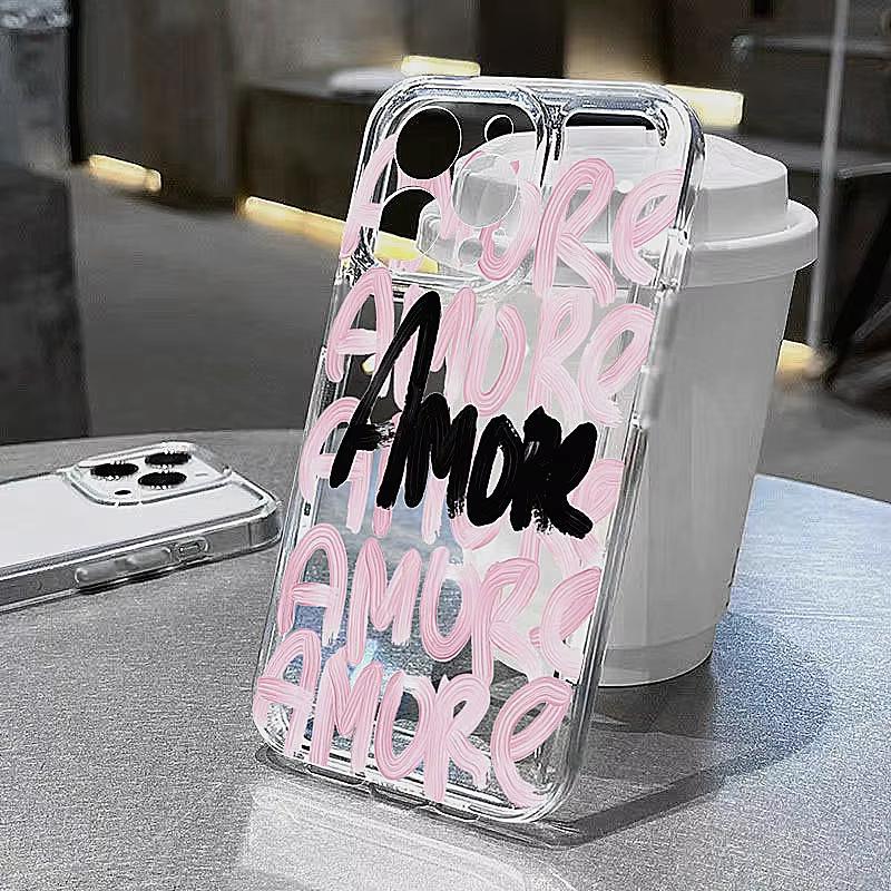 Amore-Love Romantic Pink Lettering Phone Case For iPhone 17 Pro Max 16 15 Pro 14 13 12 11 XR XS 17Air 16 Plus Clear Bumper Cover iPhone XS Max
Amore-Love Romantic Pink Lettering Phone Case For iPhone 17 Pro Max 16 15 Pro 14 13 12 11 XR XS 17Air 16 Plus Clear Bumper Cover iPhone XS Max