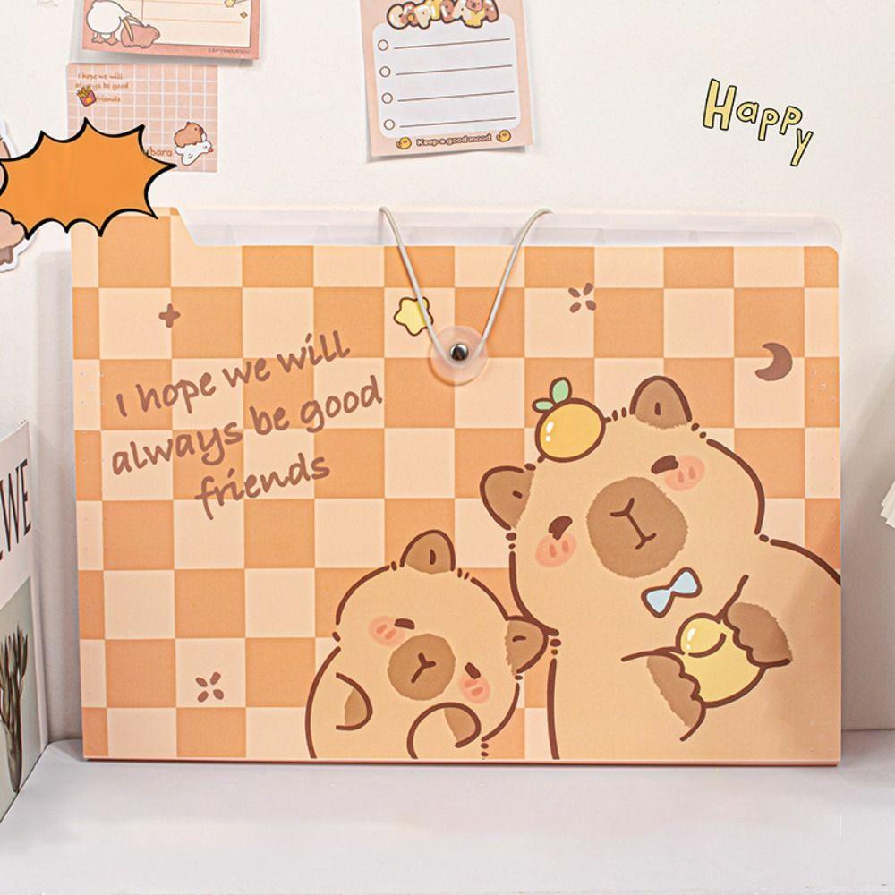 Cartoon Test Paper Storage Folder Capybara File Organizer Cute Envelope Folder Style 1(8 pockets)
Cartoon Test Paper Storage Folder Capybara File Organizer Cute Envelope Folder Style 1(8 pockets)