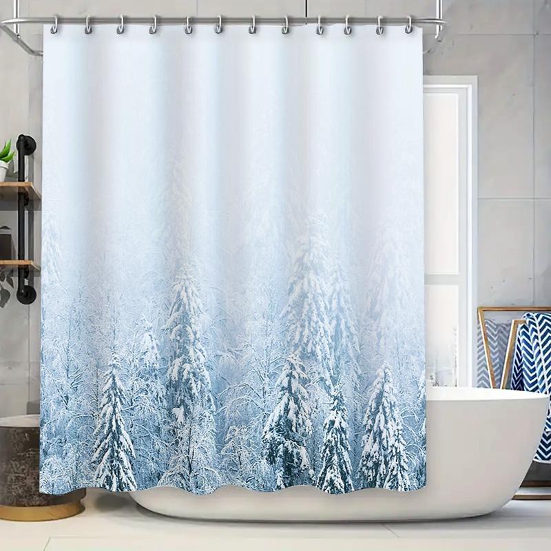Winter Forest Shower Curtain Snowy Trees Nature Landscape Bathroom Decor Waterproof Fabric Backdrop W60H190(CM)-1 Pcs
Winter Forest Shower Curtain Snowy Trees Nature Landscape Bathroom Decor Waterproof Fabric Backdrop W60H190(CM)-1 Pcs