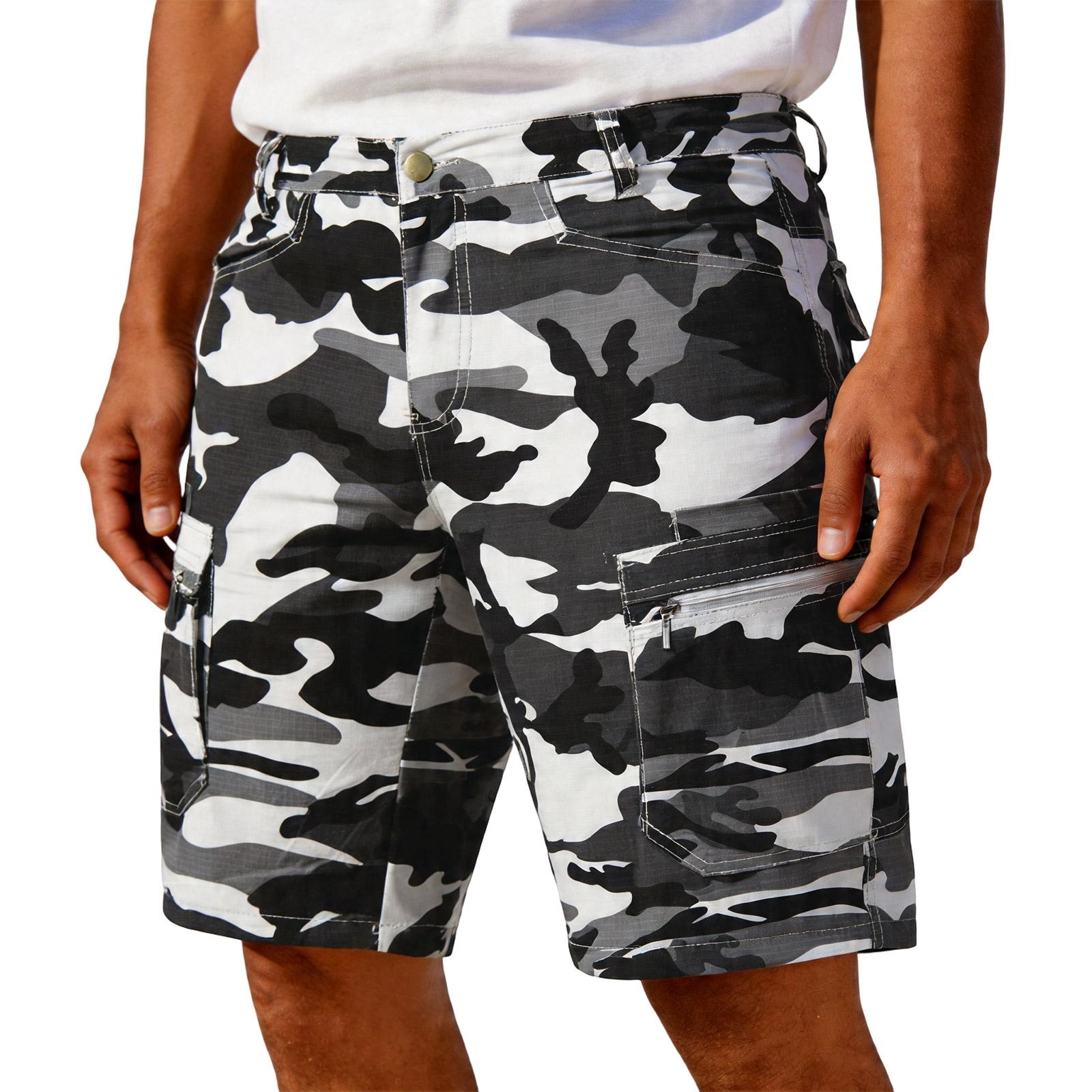 Mens Camo Print Cargo Shorts Relaxed Fit Cotton Casual Shorts with Multiple Pockets and Zip Closure for Outdoor Activities XL білий
Mens Camo Print Cargo Shorts Relaxed Fit Cotton Casual Shorts with Multiple Pockets and Zip Closure for Outdoor Activities XL білий
