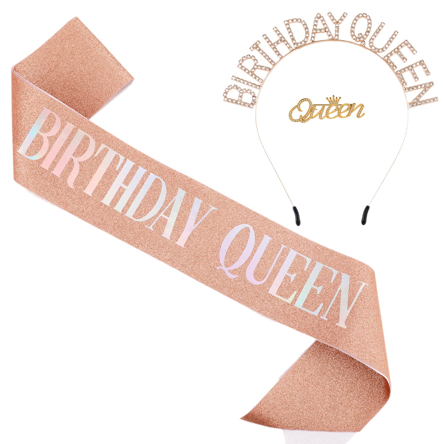 HUAZONTOM Birthday Crown Tasuki Brooch Set 3 Pieces Party Goods Birthday Headband Party Hat Birthday Decoration Girls Rose Gold BIRTHDAY QUEEN
HUAZONTOM Birthday Crown Tasuki Brooch Set 3 Pieces Party Goods Birthday Headband Party Hat Birthday Decoration Girls Rose Gold BIRTHDAY QUEEN