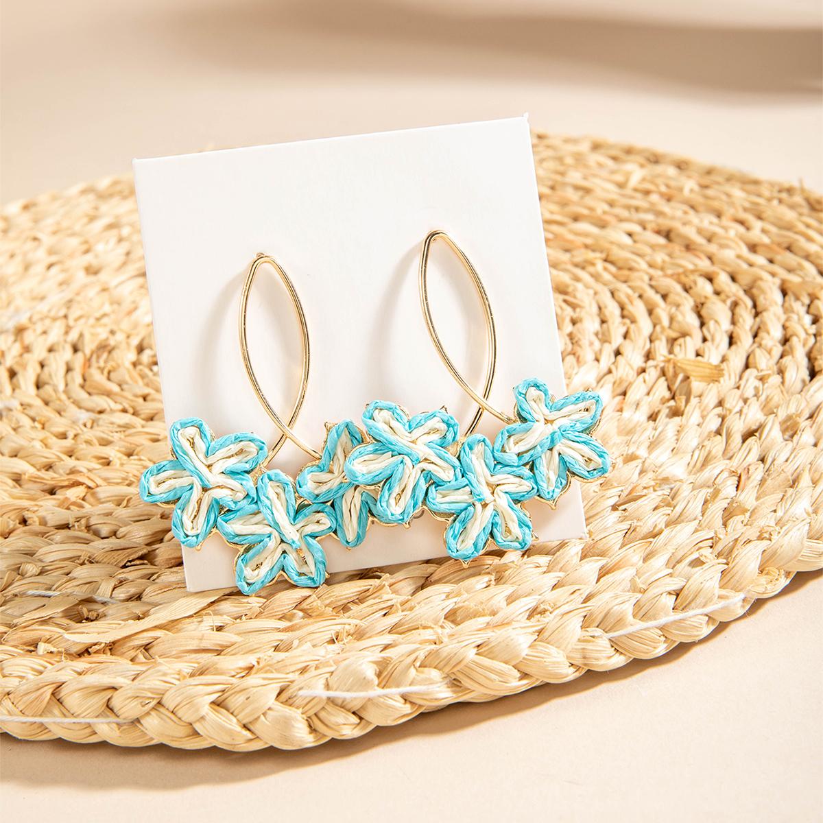 Серьги-подвески из свежей, нежной, красочной травы Лафита в виде плетеного цветка в стиле морского отпуска, универсальные, персонализированные серьги, ювелирные изделия
Серьги-подвески из свежей, нежной, красочной травы Лафита в виде плетеного цветка в стиле морского отпуска, универсальные, персонализированные серьги, ювелирные изделия