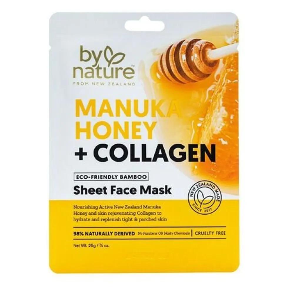 By Nature Manuka Honey Collagen Sheet Mask 25ml (8 pcs)
By Nature Manuka Honey Collagen Sheet Mask 25ml (8 pcs)