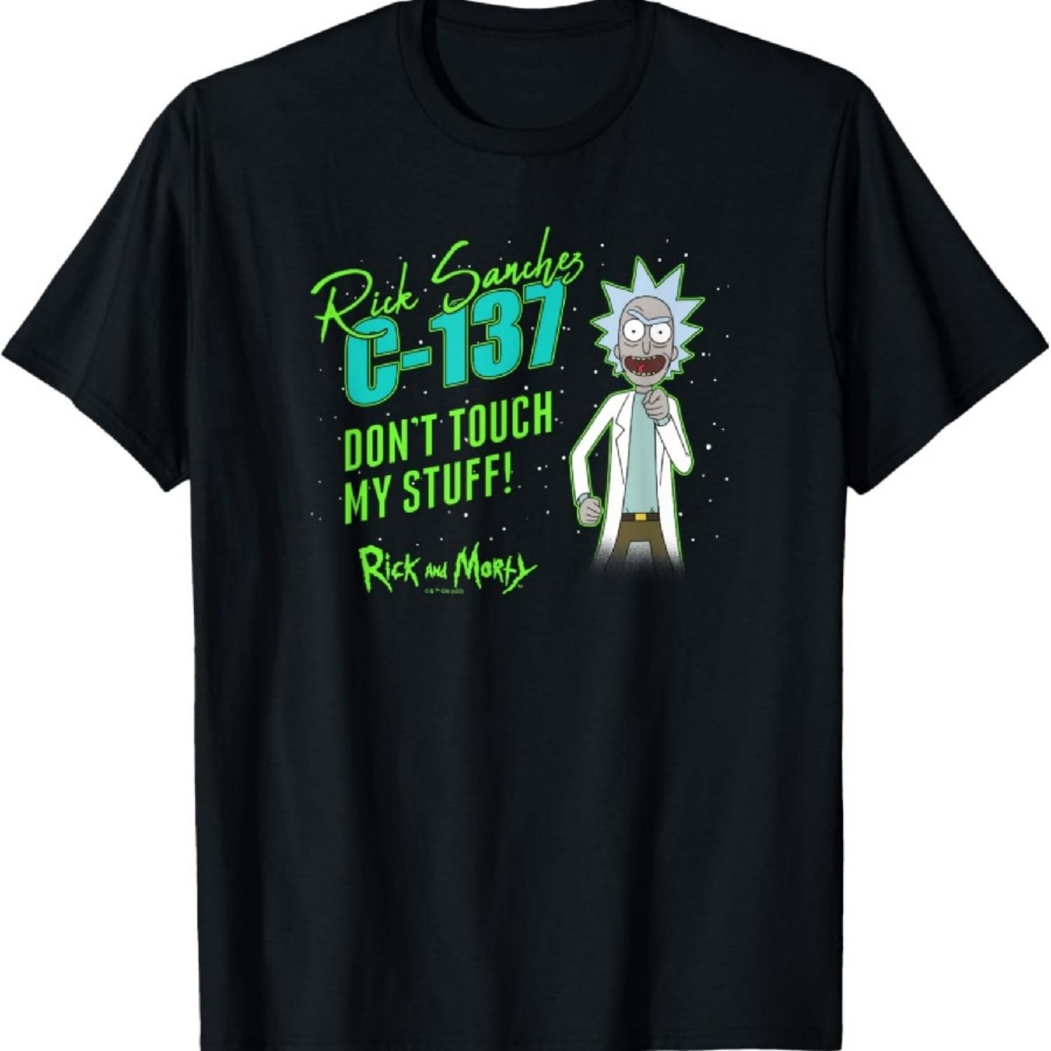 Rick and Morty Rick Sanchez C-137 Don t Touch My Stuff! T-Shirt S
Rick and Morty Rick Sanchez C-137 Don t Touch My Stuff! T-Shirt S