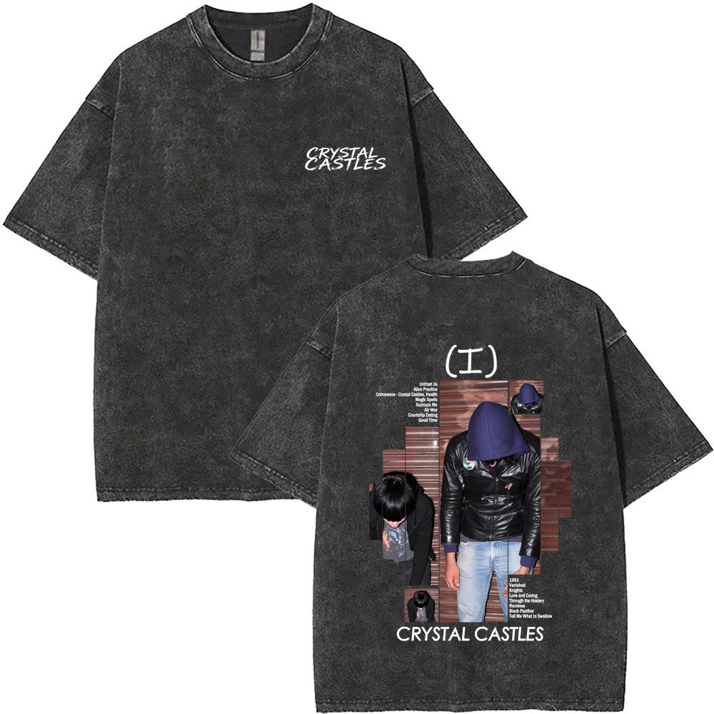 Washed Vintage Crystal Castles Album Graphic Tshirt Men Women Retro Rock Oversized T Shirt Male Gothic Punk Tshirts Streetwear S
Washed Vintage Crystal Castles Album Graphic Tshirt Men Women Retro Rock Oversized T Shirt Male Gothic Punk Tshirts Streetwear S