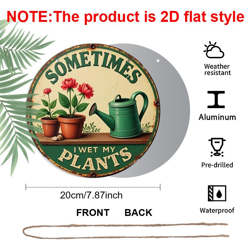 2D Flat 1pc Humorous Garden Aluminum Sign Round Decorative Hanging Ornament, Home Kitchen Garden Balcony Fence Decor, Indoor/Outdoor Door Wall Art 1pc
2D Flat 1pc Humorous Garden Aluminum Sign Round Decorative Hanging Ornament, Home Kitchen Garden Balcony Fence Decor, Indoor/Outdoor Door Wall Art 1pc