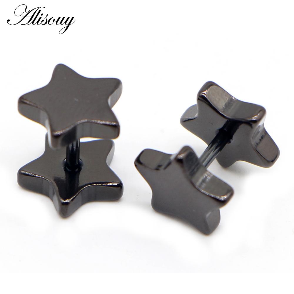 Alisouy, 2 шт., новые серьги-гвоздики унисекс из нержавеющей стали со штангой, классические серьги с пятиконечной звездой, пирсинг для ушей, украшения для тела 6mm чёрный
Alisouy, 2 шт., новые серьги-гвоздики унисекс из нержавеющей стали со штангой, классические серьги с пятиконечной звездой, пирсинг для ушей, украшения для тела 6mm чёрный