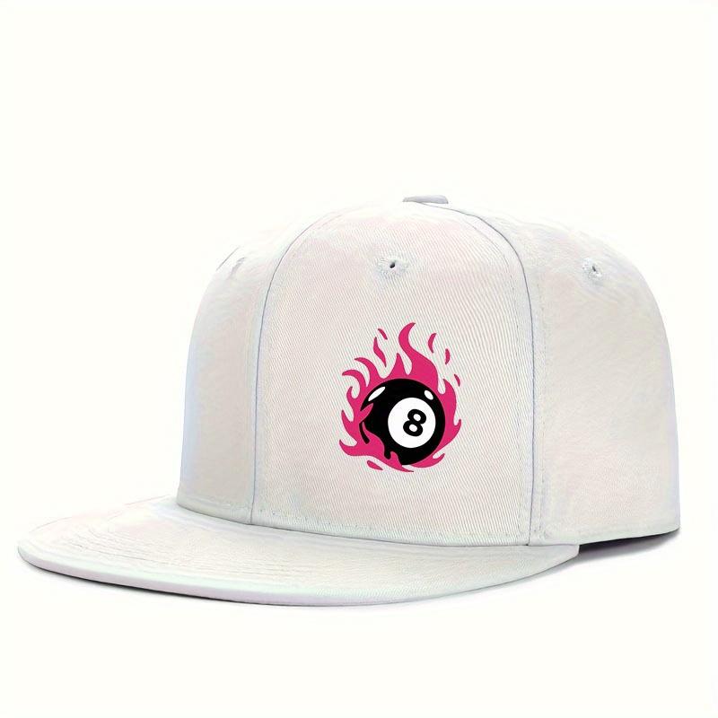 Flaming 8 Ball Print Unisex Baseball Cap Breathable Polyester Flat Brim Snapback Streetwear Hat One Size
Flaming 8 Ball Print Unisex Baseball Cap Breathable Polyester Flat Brim Snapback Streetwear Hat One Size