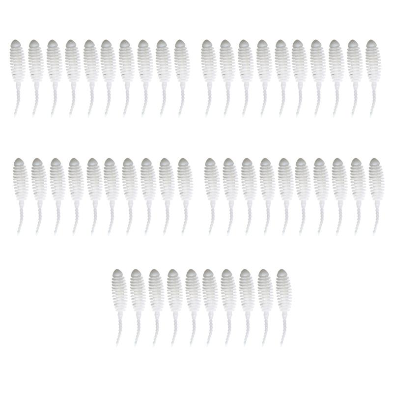 50Pcs Soft Silkworms Baits Soft Set for Fishing Lures Silkworms for Fishing Artificial Silicone Lake Trout Fishing білий
50Pcs Soft Silkworms Baits Soft Set for Fishing Lures Silkworms for Fishing Artificial Silicone Lake Trout Fishing білий