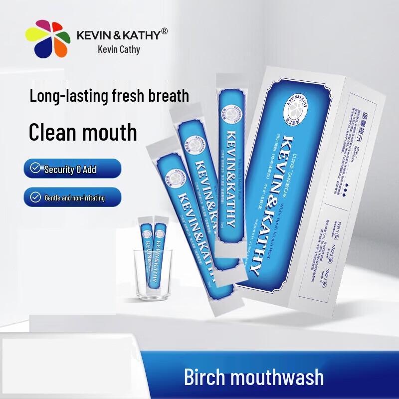 KEVIN&KATHY Oral Refresh Birch Mouthwash Portable Sticks
KEVIN&KATHY Oral Refresh Birch Mouthwash Portable Sticks