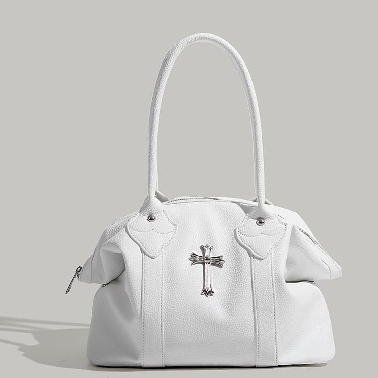 Underarm bag women s 2025 spring and summer new lychee pattern tote bag cross element large capacity portable shoulder bag белый
Underarm bag women s 2025 spring and summer new lychee pattern tote bag cross element large capacity portable shoulder bag белый