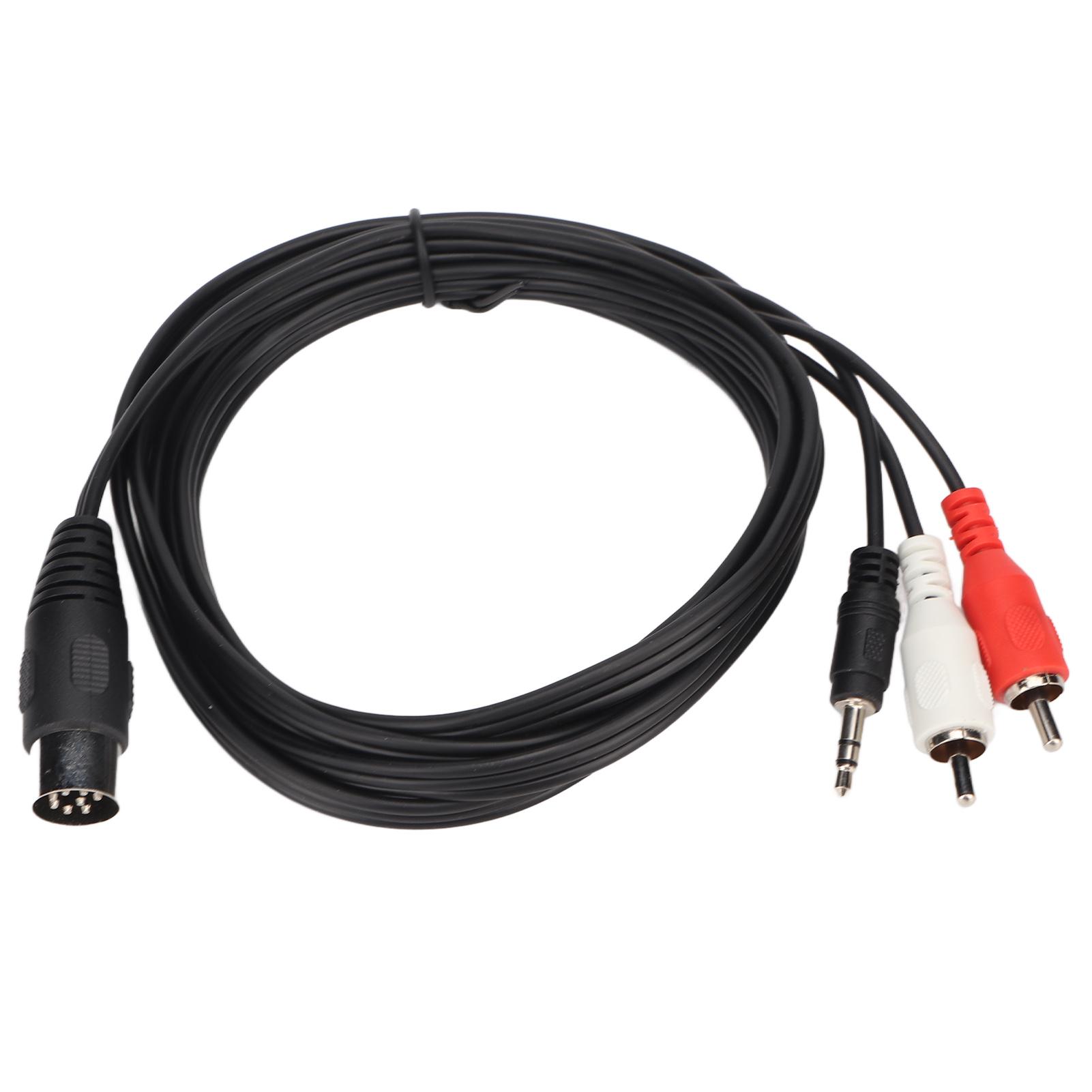 DIN 8 Pin to 3.5mm 2 RCA Cable Male to Male Big DIN Sound Adapter Cord for Amplifier Receiver
DIN 8 Pin to 3.5mm 2 RCA Cable Male to Male Big DIN Sound Adapter Cord for Amplifier Receiver