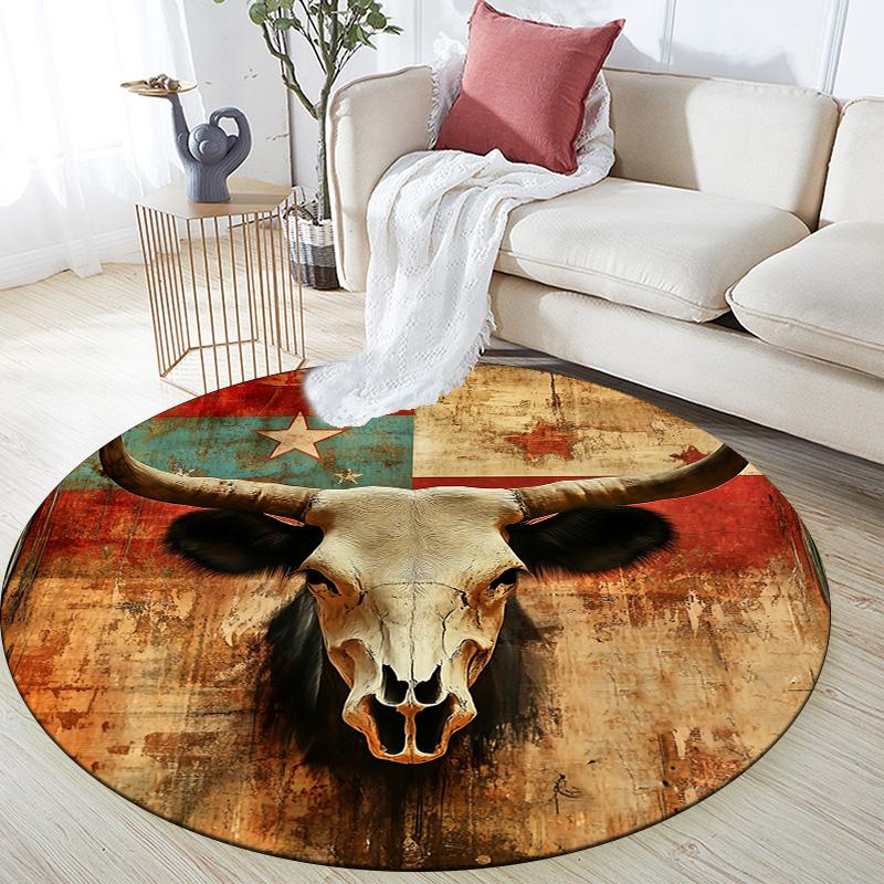 Skull Round Area Rug,Carpet Rug for Living Room Bedroom Sofa Playroom Decor,Non-slip Floor Mat 80cmx80cm
Skull Round Area Rug,Carpet Rug for Living Room Bedroom Sofa Playroom Decor,Non-slip Floor Mat 80cmx80cm