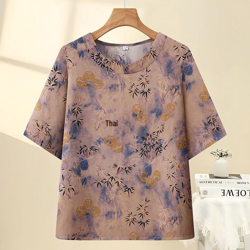 2026 Summer Printed Casual Top for Middle-Aged and Elderly Women - Simple, Elegant, and Versatile 4XL (135-150 jin) фіолетовий
2026 Summer Printed Casual Top for Middle-Aged and Elderly Women - Simple, Elegant, and Versatile 4XL (135-150 jin) фіолетовий