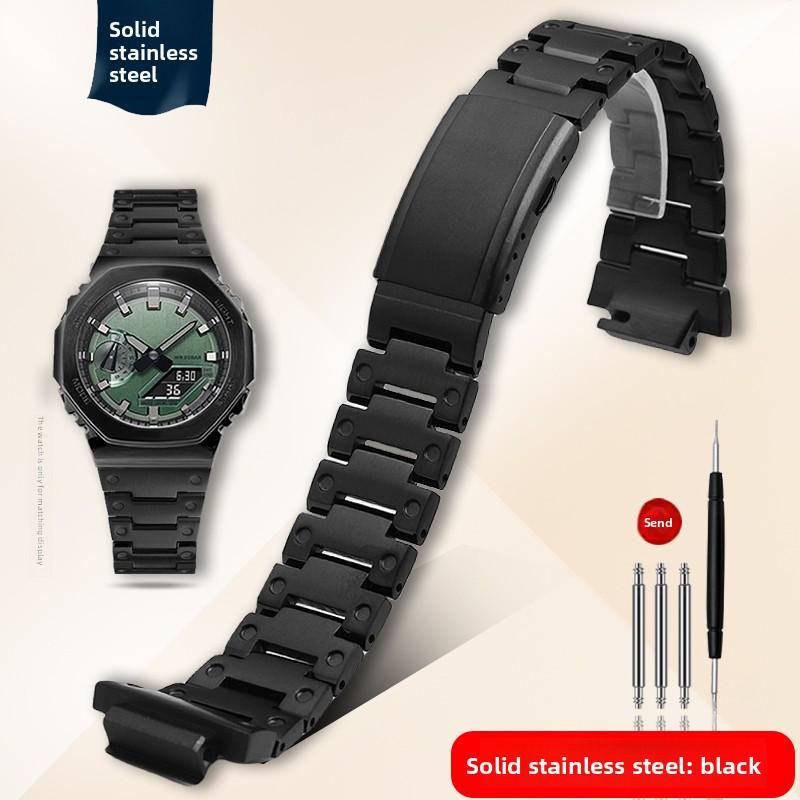 Ремінець для годинника GM2100 для Casio G-SHOCK 5611 GM-2100 GBM-2100 Модифікований металевий браслет для чоловіків з нержавіючої сталі 16 мм з опуклим кінцем GM2100 GBM2100 чорний
Ремінець для годинника GM2100 для Casio G-SHOCK 5611 GM-2100 GBM-2100 Модифікований металевий браслет для чоловіків з нержавіючої сталі 16 мм з опуклим кінцем GM2100 GBM2100 чорний