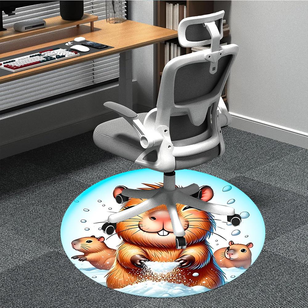 1pc Capybara Snowball Chair Carpet for Office, Non-slip, Soft and Durable Office Rug for Decoration, Perfect for Office yy260105020 80cm by 80cm
1pc Capybara Snowball Chair Carpet for Office, Non-slip, Soft and Durable Office Rug for Decoration, Perfect for Office yy260105020 80cm by 80cm