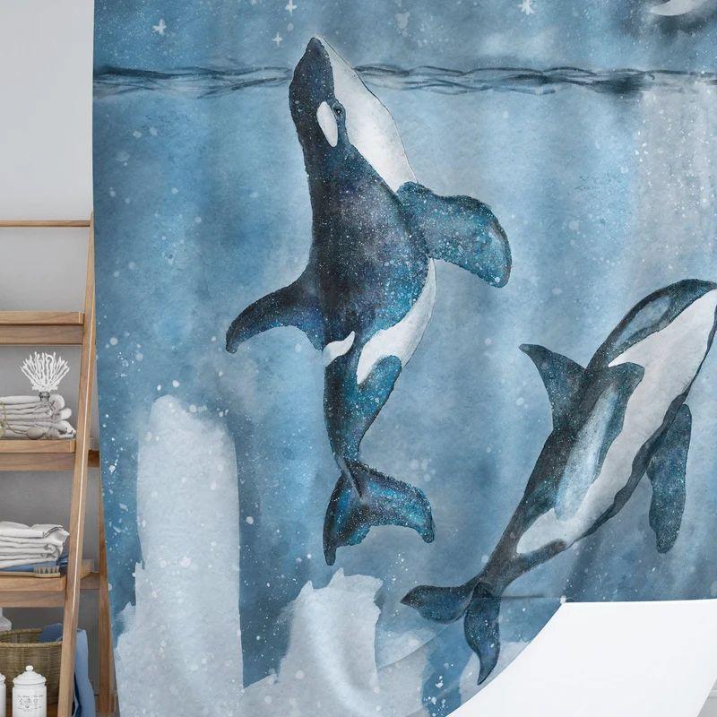 Orca and Killer Whale Shower Curtain Tapestry 75x100 чёрный
Orca and Killer Whale Shower Curtain Tapestry 75x100 чёрный