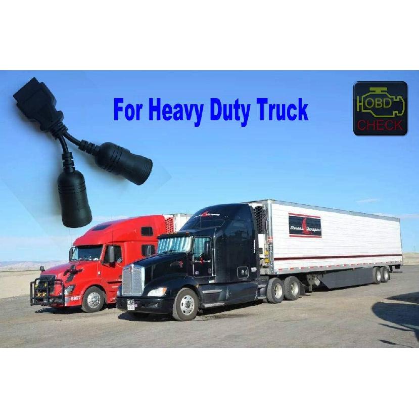 Truck OBD 6Pin 9Pin J1708 J1939 Protocol Diagnostic Adapter Cable,Heavy Duty Truck Bus Trailer OBD2 Diagnostic Scanner Conntor Black
Truck OBD 6Pin 9Pin J1708 J1939 Protocol Diagnostic Adapter Cable,Heavy Duty Truck Bus Trailer OBD2 Diagnostic Scanner Conntor Black