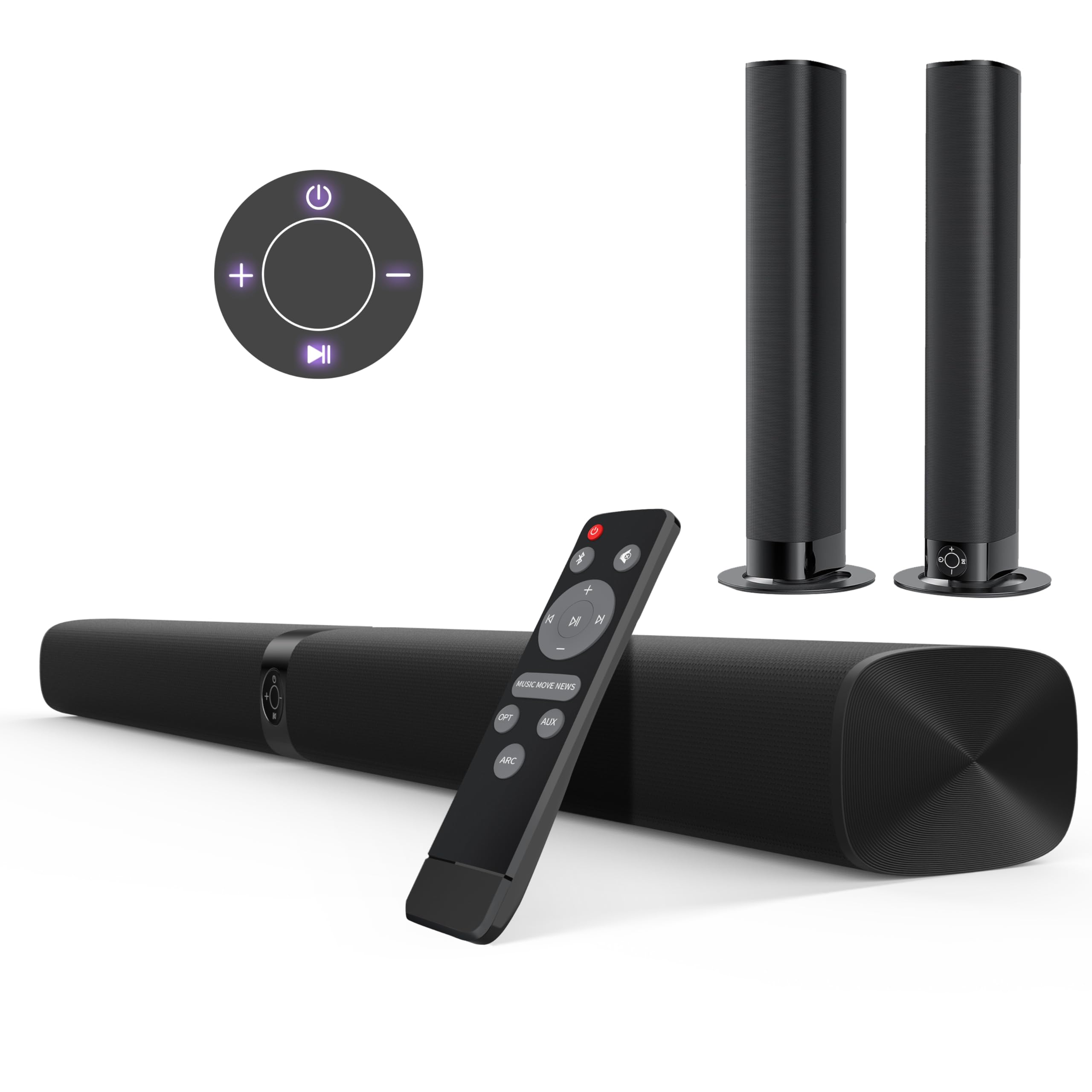 HolyCrab Soundbar 2 in 1 Detachable TV Speaker Bluetooth Soundbar for TVs Wired Wireless Soundbar with Volume Enhancement and Equalizer Mode чорний
HolyCrab Soundbar 2 in 1 Detachable TV Speaker Bluetooth Soundbar for TVs Wired Wireless Soundbar with Volume Enhancement and Equalizer Mode чорний