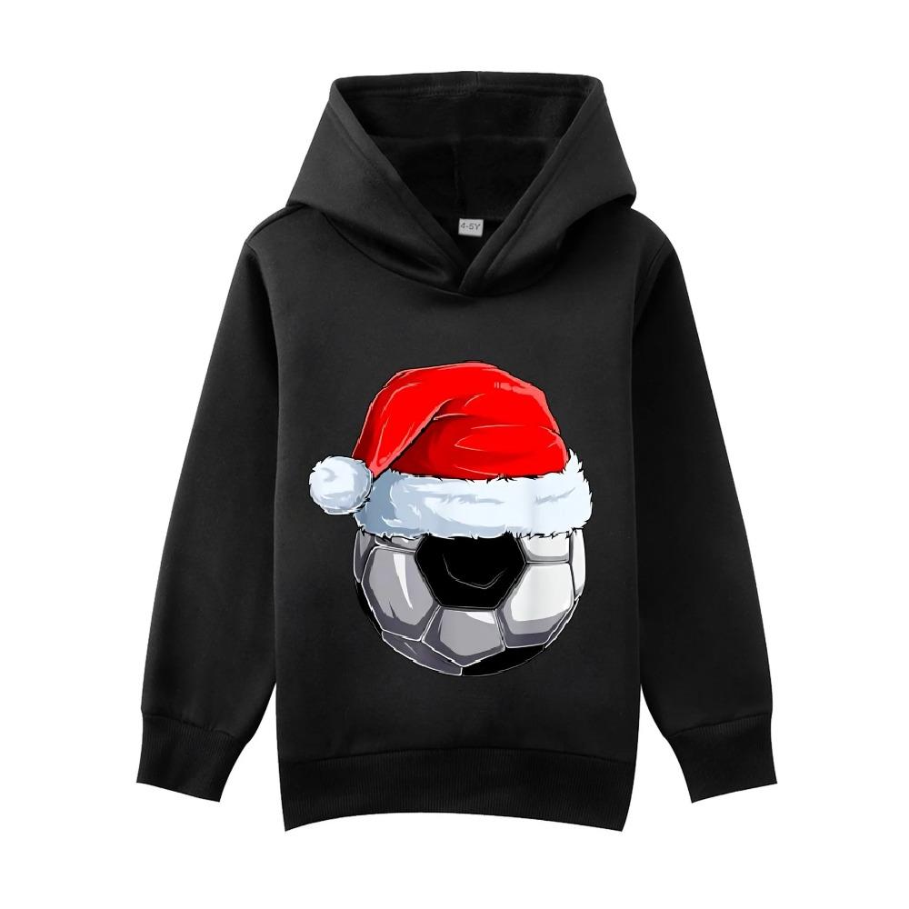 Children s Christmas Football Print Pattern Design Casual Hooded Sweatshirt, Suitable for Daily Outings in Autumn and Winter 100
Children s Christmas Football Print Pattern Design Casual Hooded Sweatshirt, Suitable for Daily Outings in Autumn and Winter 100