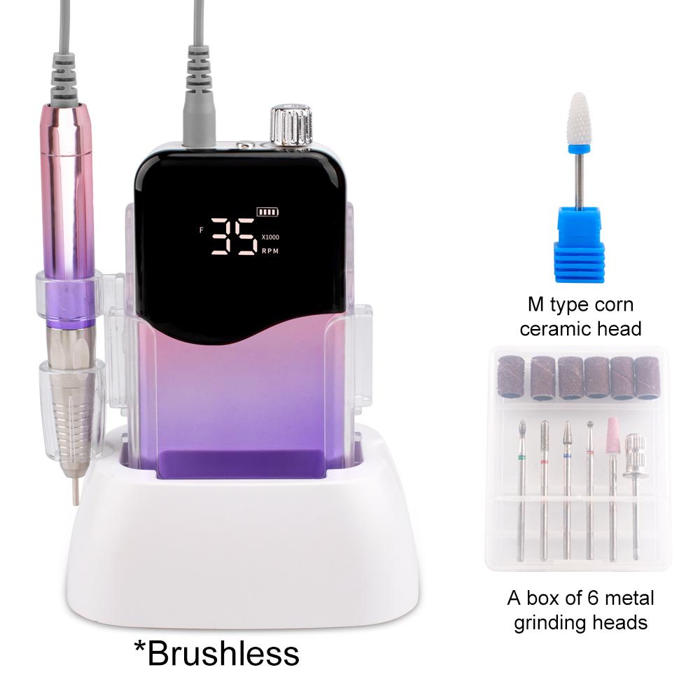 BEPAN Gradient Purple 85W Strong 35000RPM Handle Nail Drill Portable Desktop Rechargeable Nail Drill Machine Set Manicure US
BEPAN Gradient Purple 85W Strong 35000RPM Handle Nail Drill Portable Desktop Rechargeable Nail Drill Machine Set Manicure US