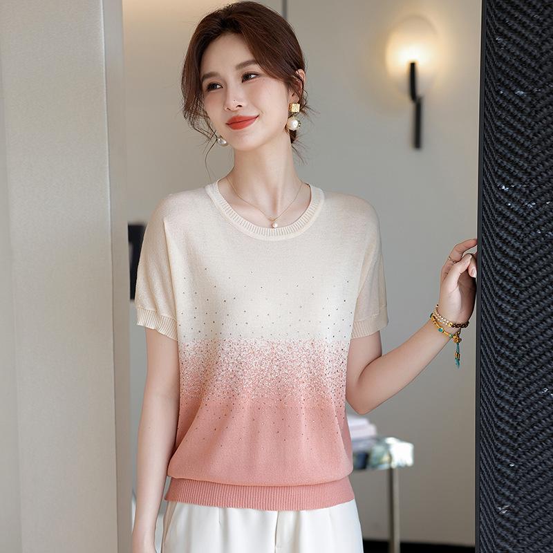 2026 Ice Silk Short Sleeve T-Shirt for Stylish Women, Age 50+: Youthful & Elegant Summer Wear XL (100-110 lbs) рожевий
2026 Ice Silk Short Sleeve T-Shirt for Stylish Women, Age 50+: Youthful & Elegant Summer Wear XL (100-110 lbs) рожевий