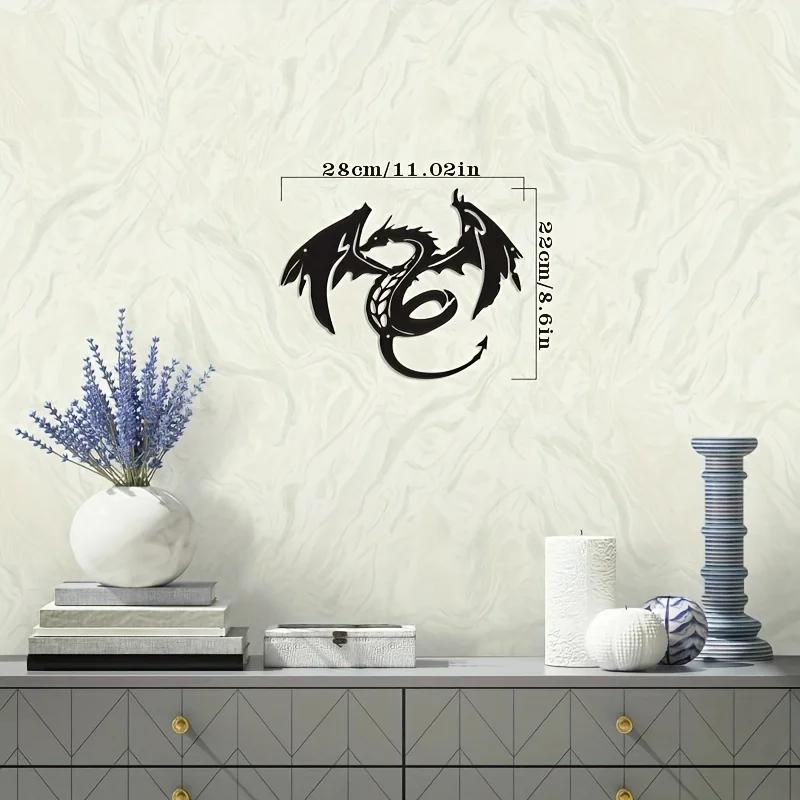 Черный лакированный дракон из металла настенное искусство железные поделки для ТВ-фона, украшения дома, элегантные металлические украшения для современных интерьеров светло-серый
Черный лакированный дракон из металла настенное искусство железные поделки для ТВ-фона, украшения дома, элегантные металлические украшения для современных интерьеров светло-серый