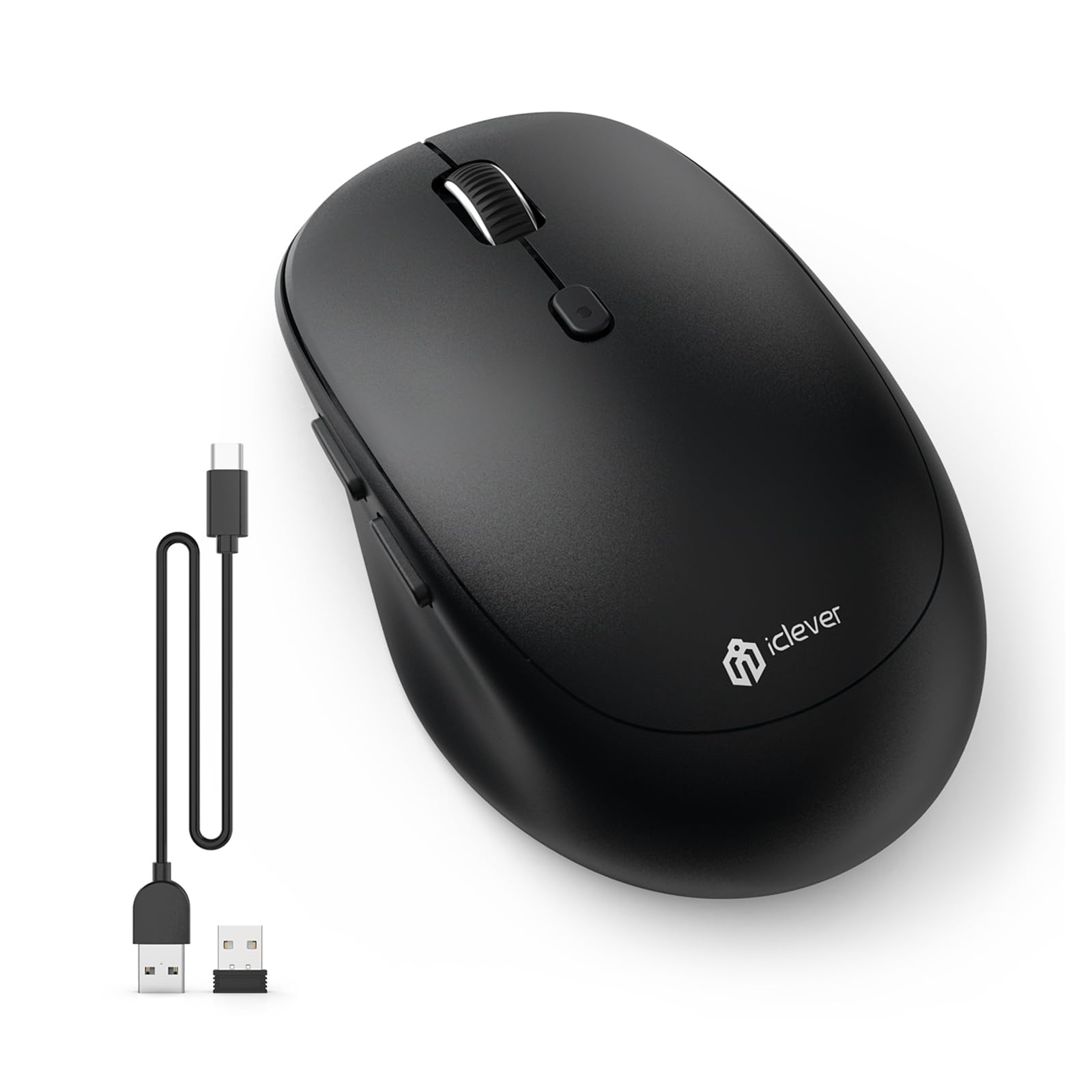 iClever Wireless Mouse Dual Mode Wireless Mouse Bluetooth Rechargeable Mouse Quiet 7 Key Buttons DPI Can Connect 3 Devices Simultaneously Compatible
iClever Wireless Mouse Dual Mode Wireless Mouse Bluetooth Rechargeable Mouse Quiet 7 Key Buttons DPI Can Connect 3 Devices Simultaneously Compatible