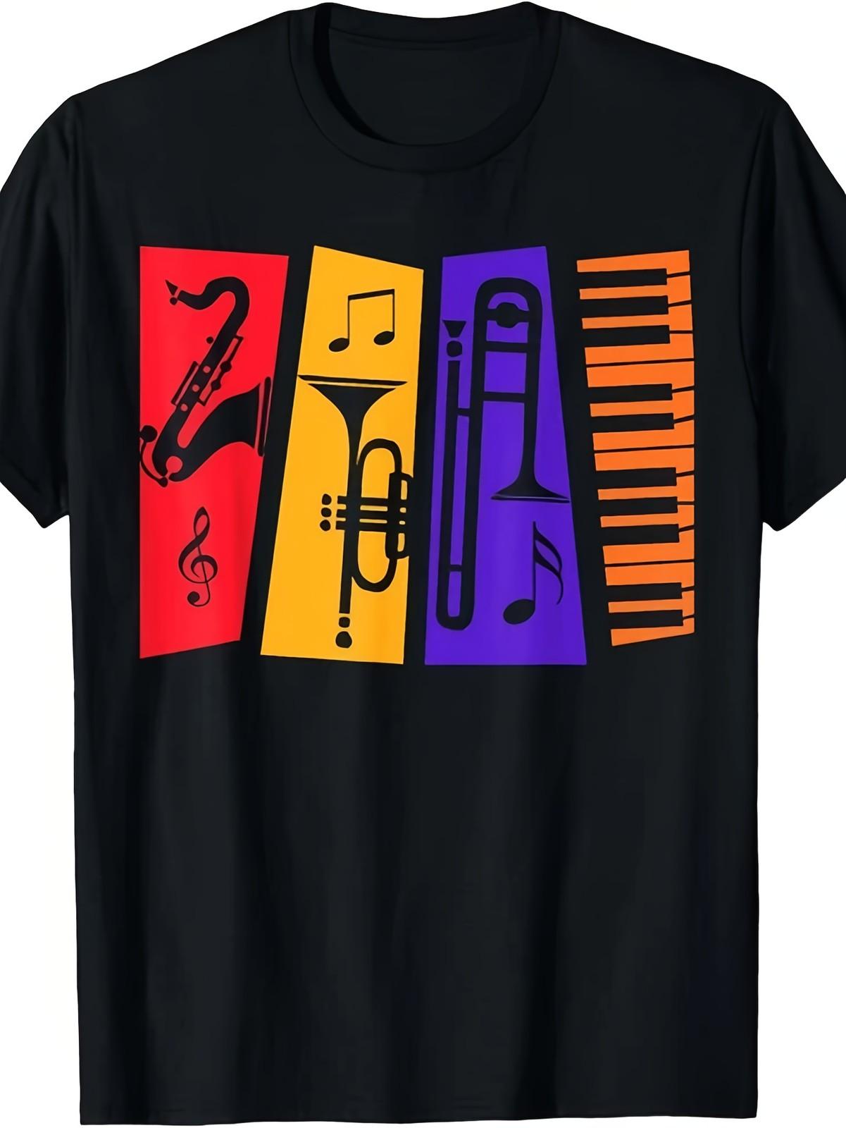 Jazz Music T-Shirt for Players, Featuring a Unisex Design for The Summer of 20 5XL різнокольоровий
Jazz Music T-Shirt for Players, Featuring a Unisex Design for The Summer of 20 5XL різнокольоровий