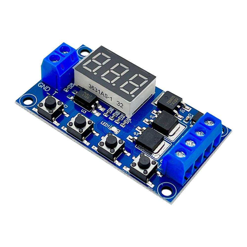 DC 12V 24V Dual MOS LED Digital Time Delay Relay Trigger Cycle Timer Delay Switch Circuit Board Timing Control Module DIY чорний
DC 12V 24V Dual MOS LED Digital Time Delay Relay Trigger Cycle Timer Delay Switch Circuit Board Timing Control Module DIY чорний