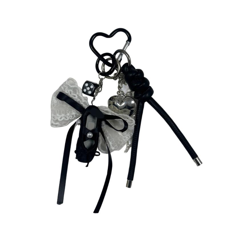 Elegant Ballet Slipper Charm with Bowknot Key Holder Handmade Phone Chain Cellphone Charm Keyring for Dance Lovers чорний
Elegant Ballet Slipper Charm with Bowknot Key Holder Handmade Phone Chain Cellphone Charm Keyring for Dance Lovers чорний