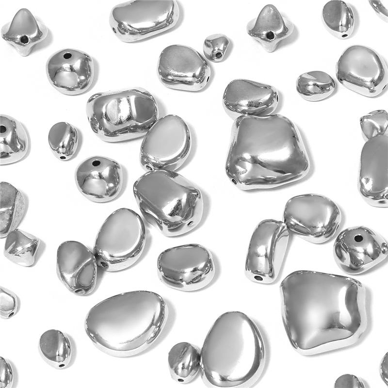 White K Color Irregular Electroplated Beads for DIY Bracelets, Earrings, and Jewelry Accessories
White K Color Irregular Electroplated Beads for DIY Bracelets, Earrings, and Jewelry Accessories