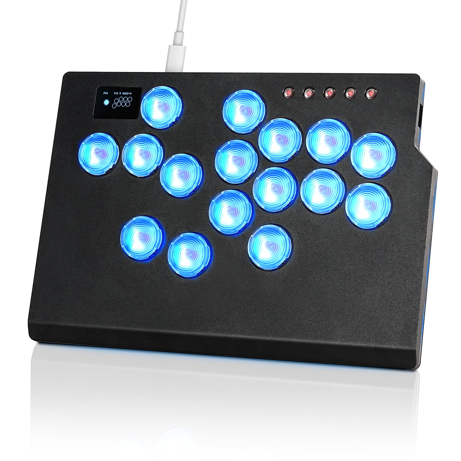 ITEFDTUTNE Leverless No Wide Top Knee Rest RGB LED Hot Turbo Fire SOCD For Fighting Ultra Buttons Fighting Game 16 Compatible with Steam Japanese
ITEFDTUTNE Leverless No Wide Top Knee Rest RGB LED Hot Turbo Fire SOCD For Fighting Ultra Buttons Fighting Game 16 Compatible with Steam Japanese