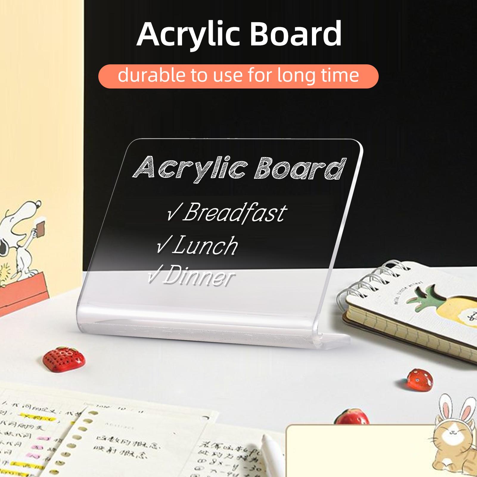 Clear Acrylic Dry Erase Board Letter Message Board 3.5 x2.7 Прозрачная пластина для Note Memo
Clear Acrylic Dry Erase Board Letter Message Board 3.5 x2.7 Прозрачная пластина для Note Memo