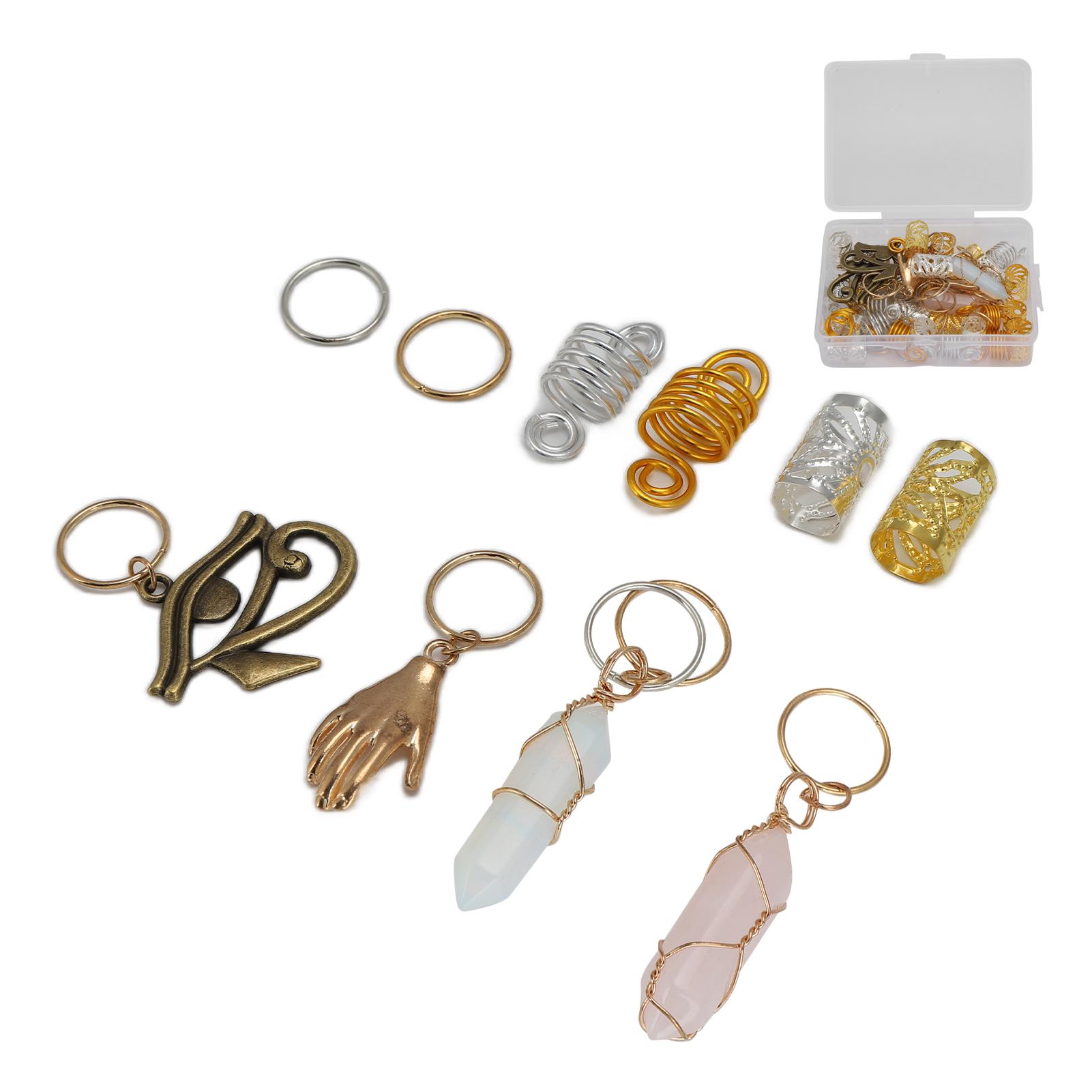 Beard Beads Alloy Polished Exquisite Retro Noticeable Beautiful Practical DIY Hair Beads for Pendants Bracelets Jewelry
Beard Beads Alloy Polished Exquisite Retro Noticeable Beautiful Practical DIY Hair Beads for Pendants Bracelets Jewelry