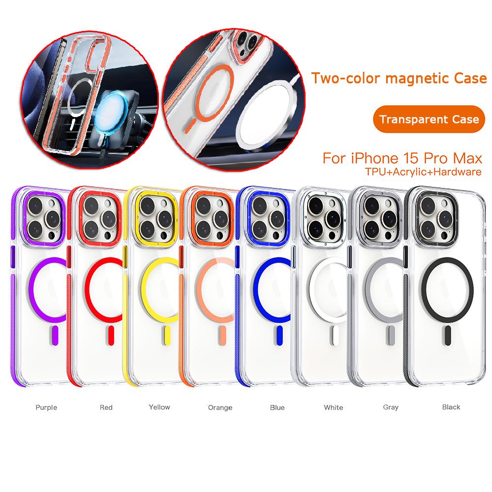 для iPhone 15 14 13 12 11 Plus Pro Max Чохол з кольоровою рамкою Magnetic Magsafe Бездротова зарядна кришка Clear Shell Anti-fall Fundas for iPhone 15 червоний
для iPhone 15 14 13 12 11 Plus Pro Max Чохол з кольоровою рамкою Magnetic Magsafe Бездротова зарядна кришка Clear Shell Anti-fall Fundas for iPhone 15 червоний