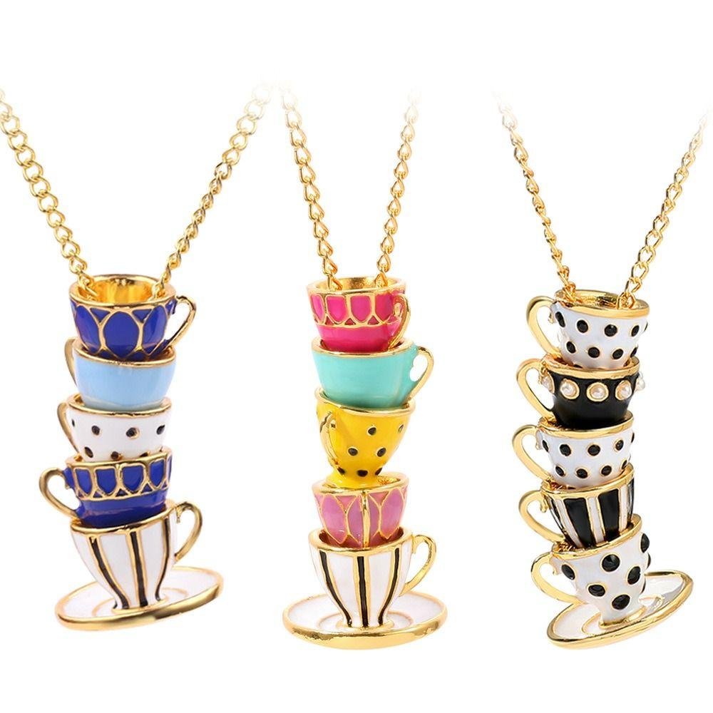 Hand Made Sweater Chain Coffee Cup pendant Teapot Necklace Long Necklace Tea Cup Necklace Earrings Black-Earrings
Hand Made Sweater Chain Coffee Cup pendant Teapot Necklace Long Necklace Tea Cup Necklace Earrings Black-Earrings