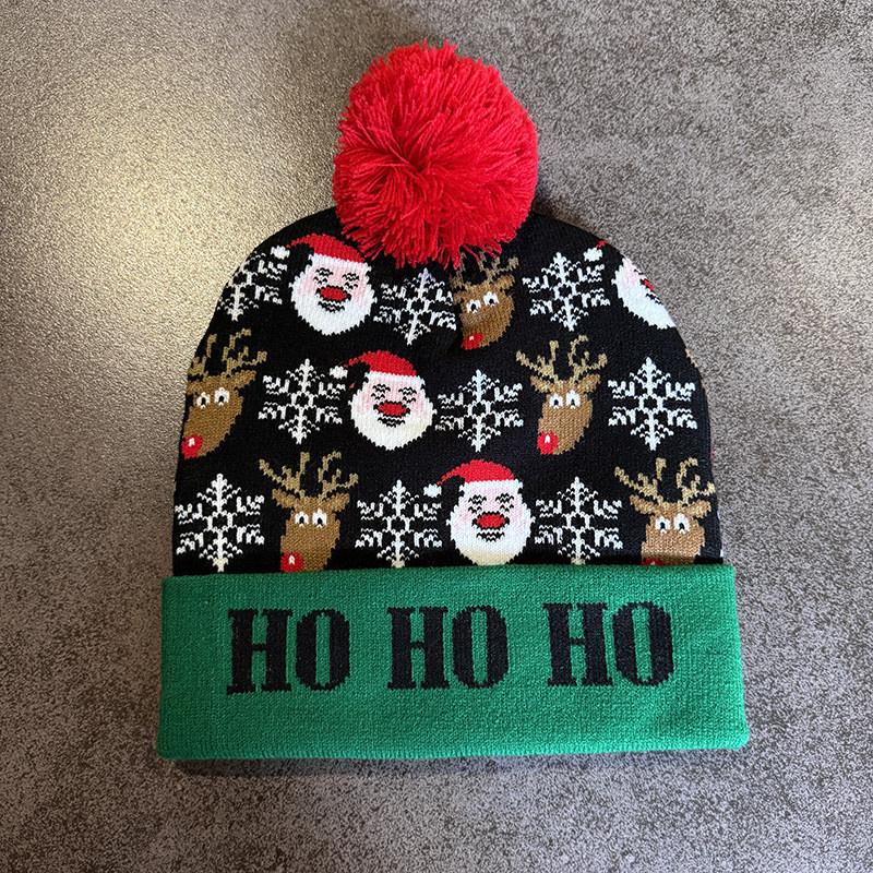 Elk Cute Snowman Santa Claus Pattern Christmas Theme Warm Knitted Hat Winter For GreenBlack
Elk Cute Snowman Santa Claus Pattern Christmas Theme Warm Knitted Hat Winter For GreenBlack