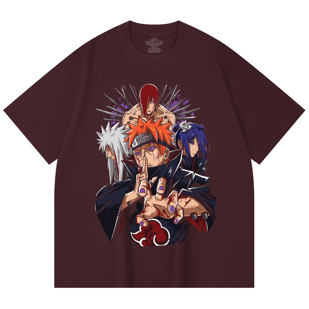 230 Gsm 100% Cotton Naruto V10 Pain Print Unisex Heavy Cotton T Shirt 2XL вина червоного кольору
230 Gsm 100% Cotton Naruto V10 Pain Print Unisex Heavy Cotton T Shirt 2XL вина червоного кольору