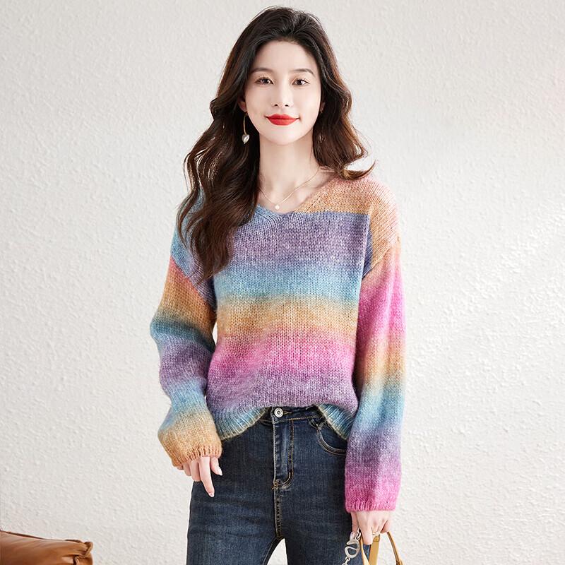 Women s Fashion Loose Fit Pullover Knit Sweater One Size
Women s Fashion Loose Fit Pullover Knit Sweater One Size