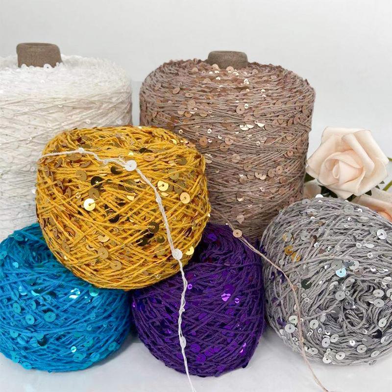 50G Dual-Size Sequins Craft Yarn Chunky Decorative Yarn Handcraft Glitter Crochet Thread Premium Fancy Knitting Supplies
50G Dual-Size Sequins Craft Yarn Chunky Decorative Yarn Handcraft Glitter Crochet Thread Premium Fancy Knitting Supplies