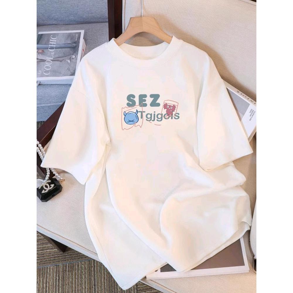 White cartoon cotton short-sleeved t-shirt women s 2025 summer new popular small ins trendy t-shirt loose top S
White cartoon cotton short-sleeved t-shirt women s 2025 summer new popular small ins trendy t-shirt loose top S