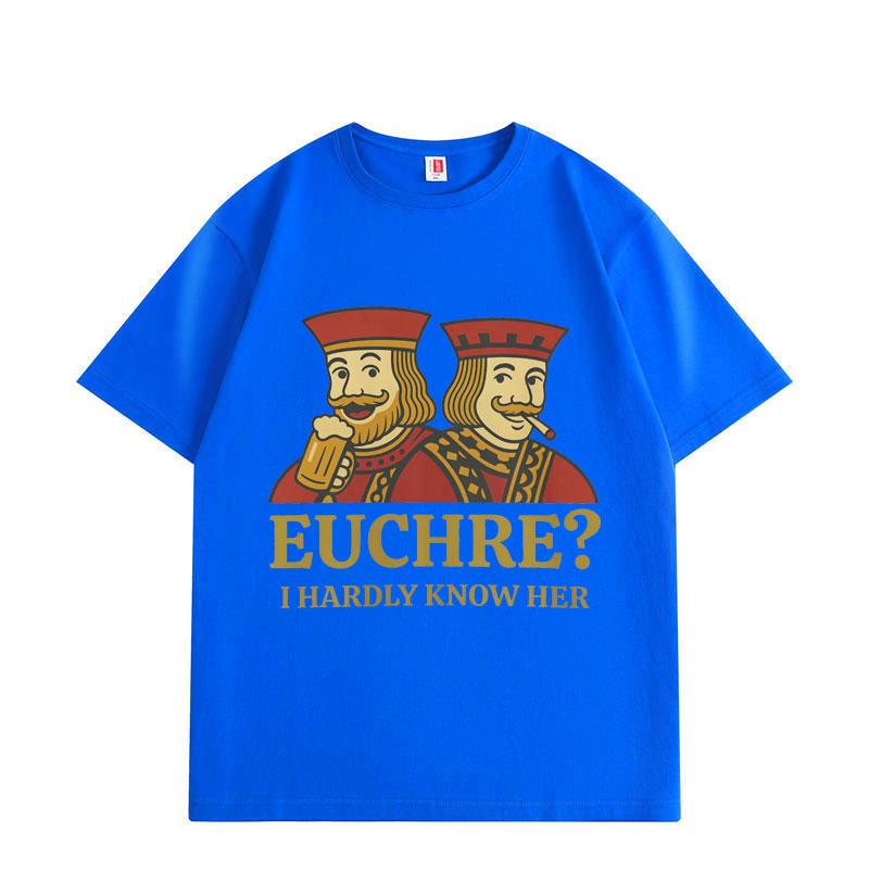 Funny Euchre Meme Graphic T-shirt Men Women Summer Fashion Vintage Short Sleeve T-shirts High Quality CottonT Shirt 3XL
Funny Euchre Meme Graphic T-shirt Men Women Summer Fashion Vintage Short Sleeve T-shirts High Quality CottonT Shirt 3XL