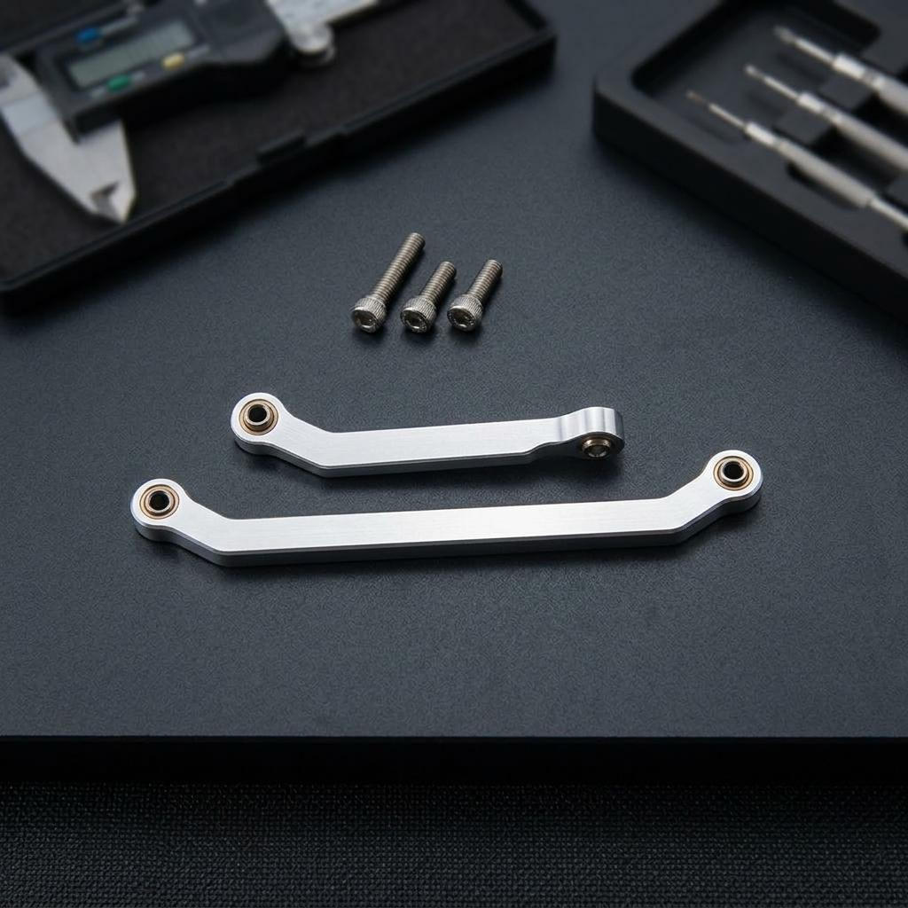 1/30 RC Car Steering Tie Rod Kit, Professional Aluminum Alloy Components, Spare And Upgrade Part. срібний
1/30 RC Car Steering Tie Rod Kit, Professional Aluminum Alloy Components, Spare And Upgrade Part. срібний
