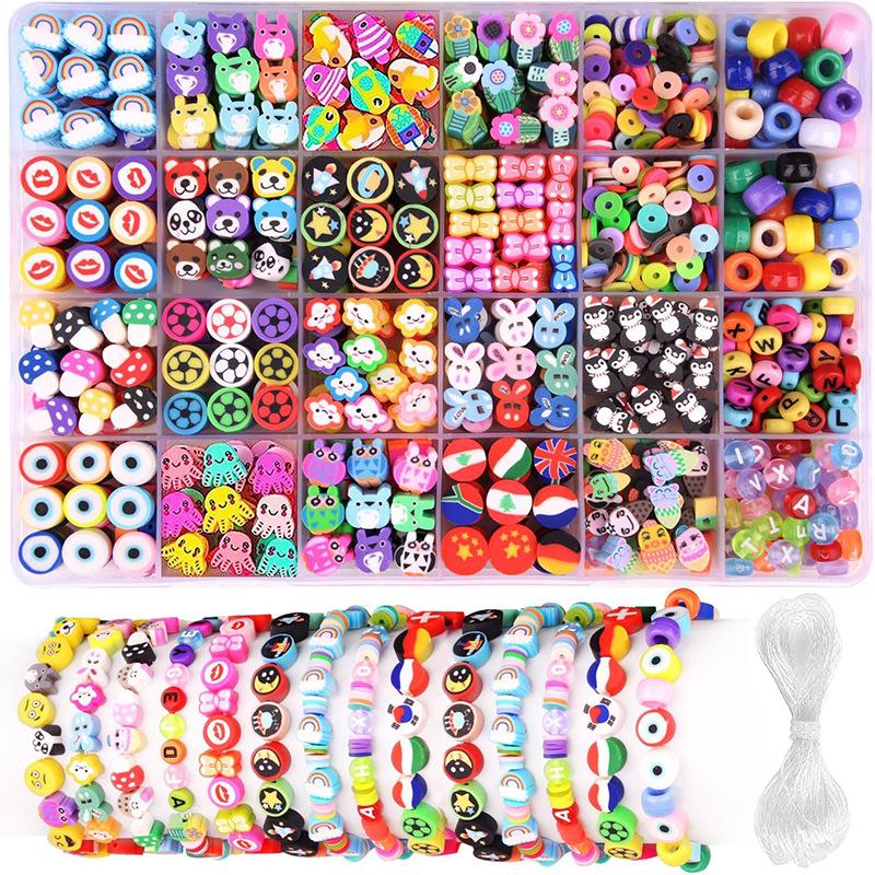 24 Grid Soft Pottery Bead Set Children S Bracelet Necklace Jewelry Accessories Diy Material
24 Grid Soft Pottery Bead Set Children S Bracelet Necklace Jewelry Accessories Diy Material
