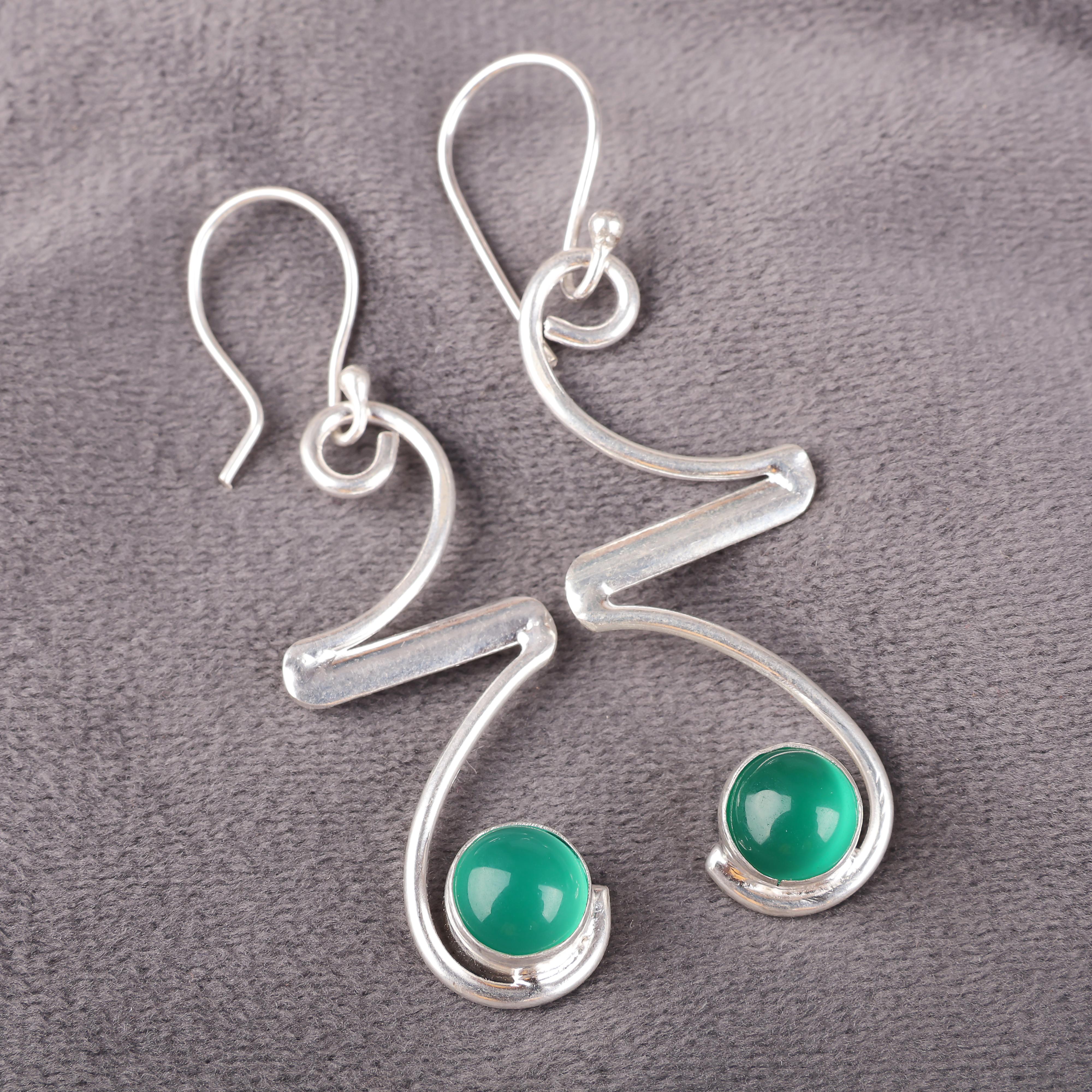 Green Onyx Cab Gemstone Earrings, 925 Solid Sterling Silver Jewelry, Handmade Beautiful Earrings For Wedding Gift 2.35 Inches зелений
Green Onyx Cab Gemstone Earrings, 925 Solid Sterling Silver Jewelry, Handmade Beautiful Earrings For Wedding Gift 2.35 Inches зелений
